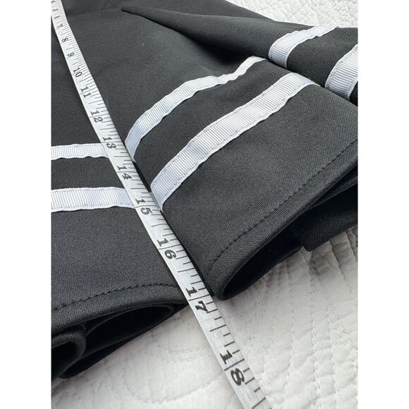 Spirit Halloween Cheer Skirt Adult Sz XL Black White Trim Cosplay Cheerleader - Picture 5 of 6